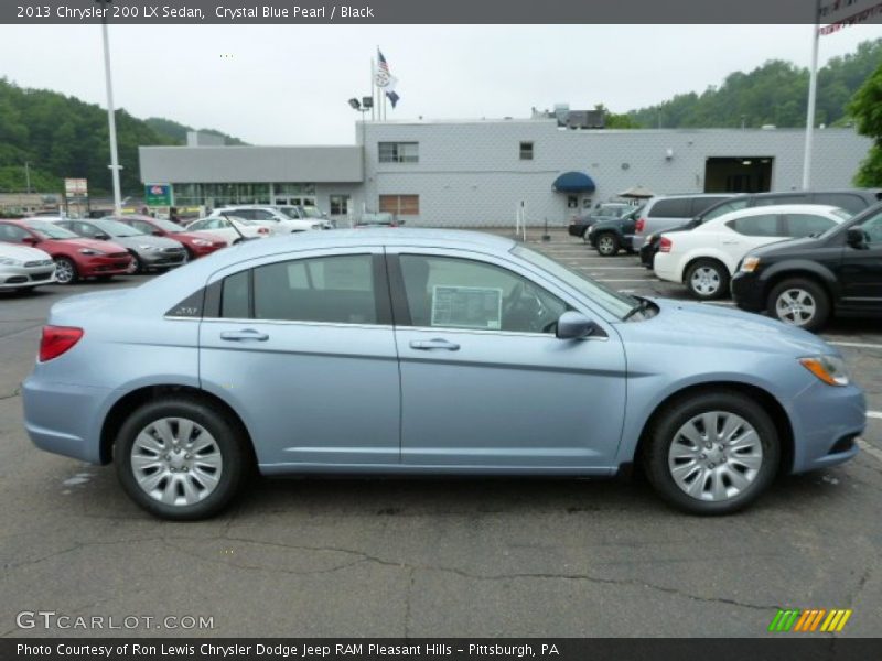 Crystal Blue Pearl / Black 2013 Chrysler 200 LX Sedan