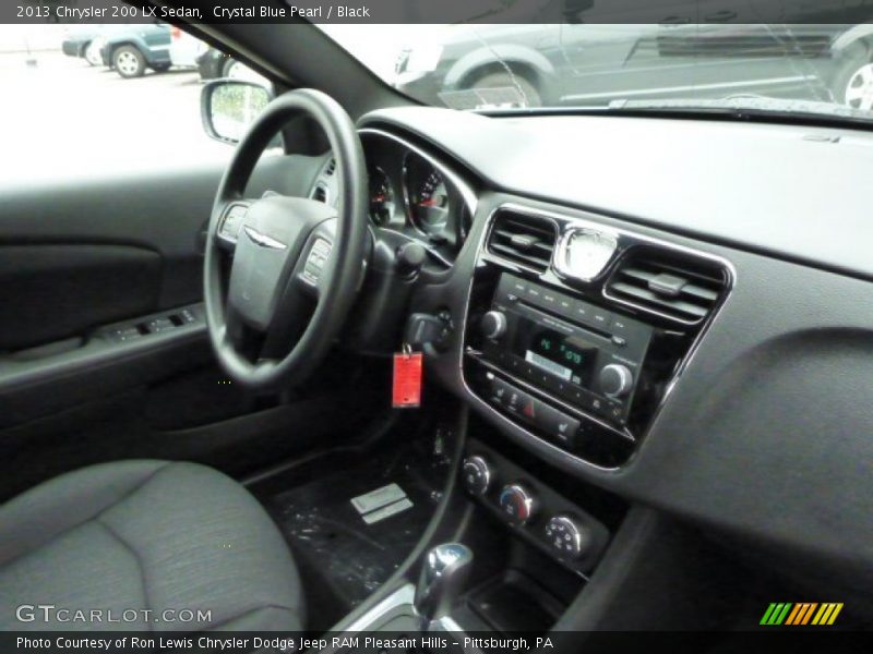 Crystal Blue Pearl / Black 2013 Chrysler 200 LX Sedan