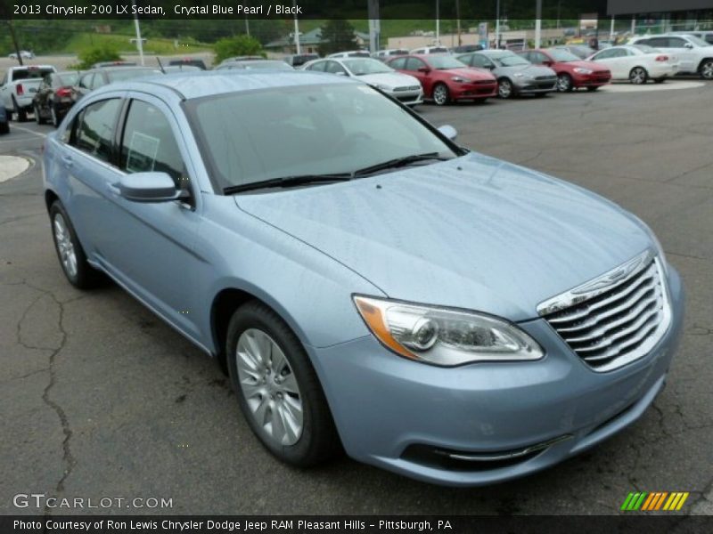 Crystal Blue Pearl / Black 2013 Chrysler 200 LX Sedan