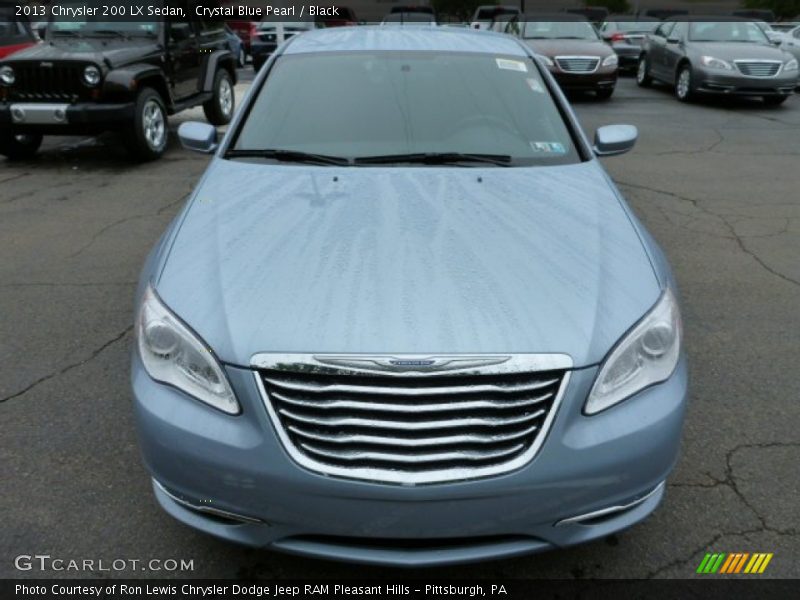 Crystal Blue Pearl / Black 2013 Chrysler 200 LX Sedan