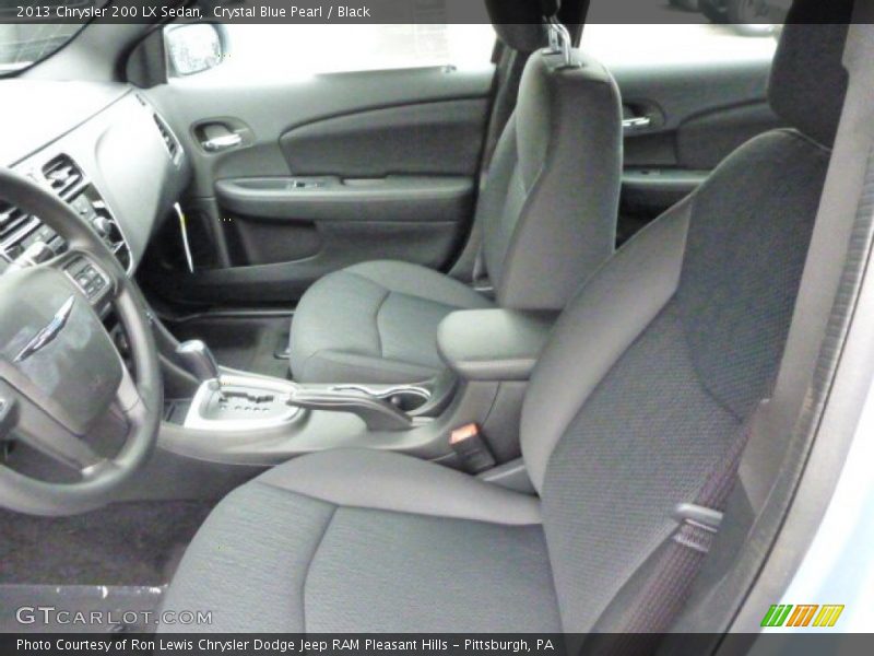 Crystal Blue Pearl / Black 2013 Chrysler 200 LX Sedan