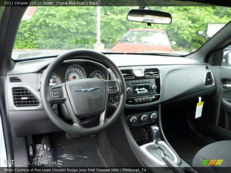 Crystal Blue Pearl / Black 2013 Chrysler 200 LX Sedan
