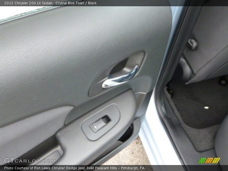 Crystal Blue Pearl / Black 2013 Chrysler 200 LX Sedan