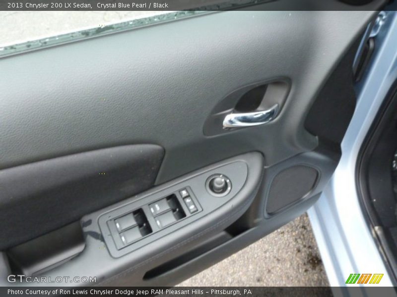 Crystal Blue Pearl / Black 2013 Chrysler 200 LX Sedan