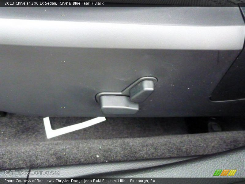 Crystal Blue Pearl / Black 2013 Chrysler 200 LX Sedan