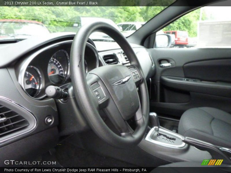 Crystal Blue Pearl / Black 2013 Chrysler 200 LX Sedan