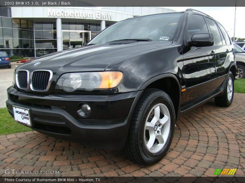 Jet Black / Black 2003 BMW X5 3.0i