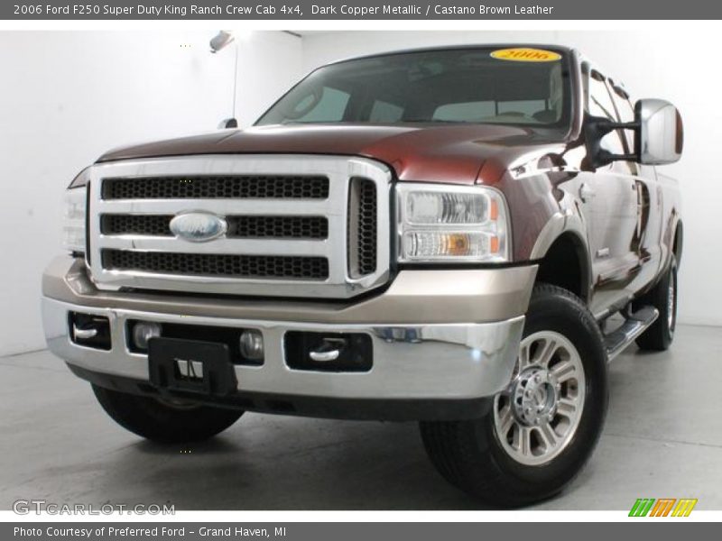 Dark Copper Metallic / Castano Brown Leather 2006 Ford F250 Super Duty King Ranch Crew Cab 4x4