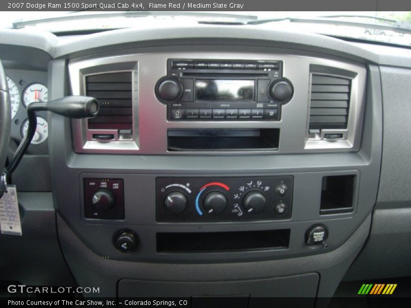 Flame Red / Medium Slate Gray 2007 Dodge Ram 1500 Sport Quad Cab 4x4
