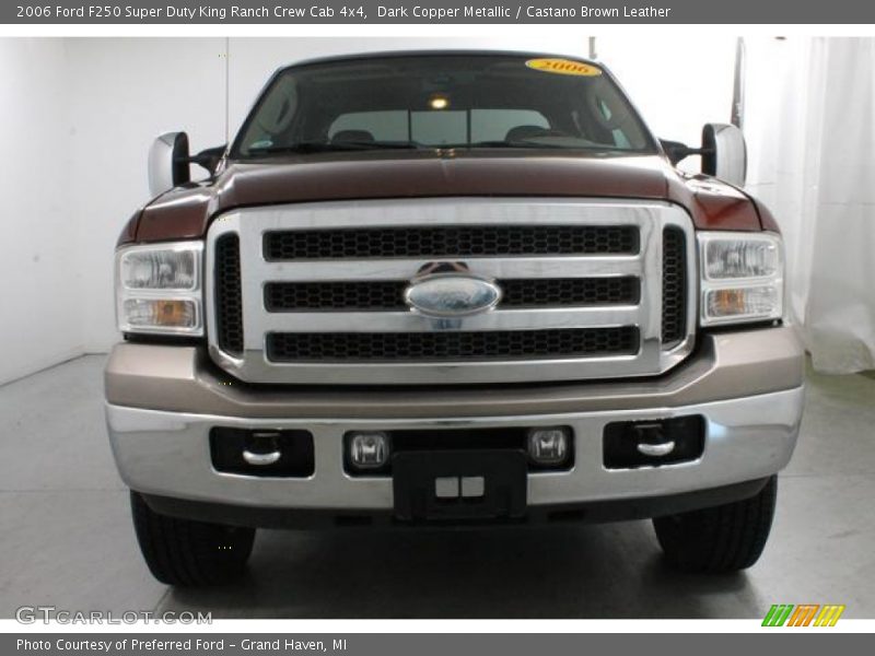 Dark Copper Metallic / Castano Brown Leather 2006 Ford F250 Super Duty King Ranch Crew Cab 4x4