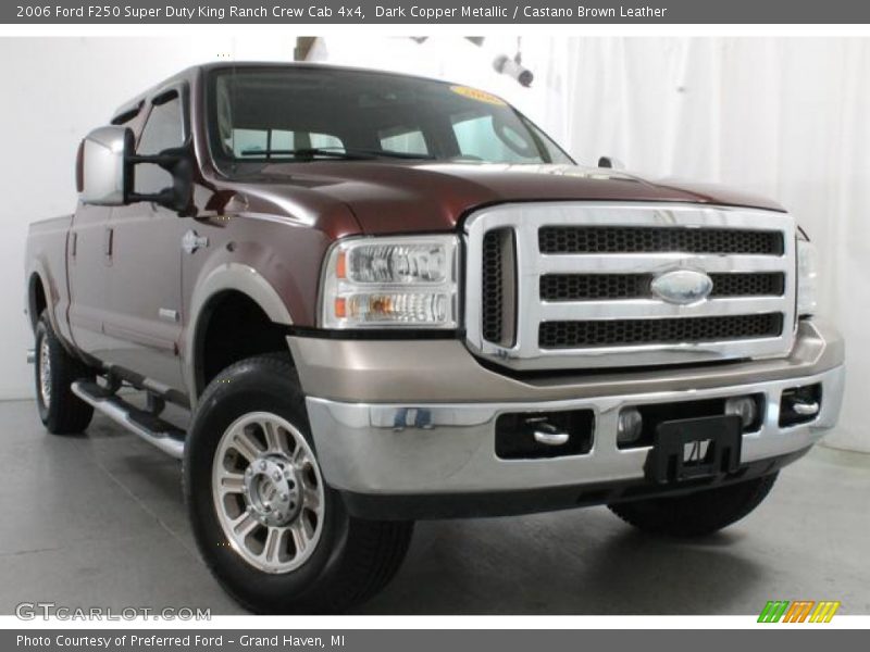 Dark Copper Metallic / Castano Brown Leather 2006 Ford F250 Super Duty King Ranch Crew Cab 4x4