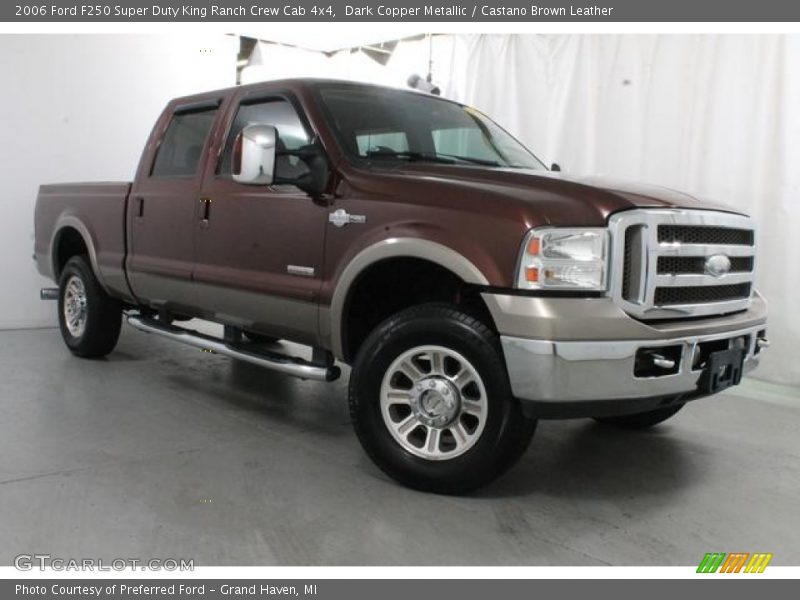 Dark Copper Metallic / Castano Brown Leather 2006 Ford F250 Super Duty King Ranch Crew Cab 4x4