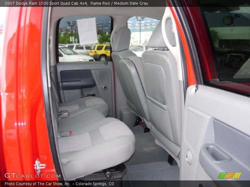 Flame Red / Medium Slate Gray 2007 Dodge Ram 1500 Sport Quad Cab 4x4