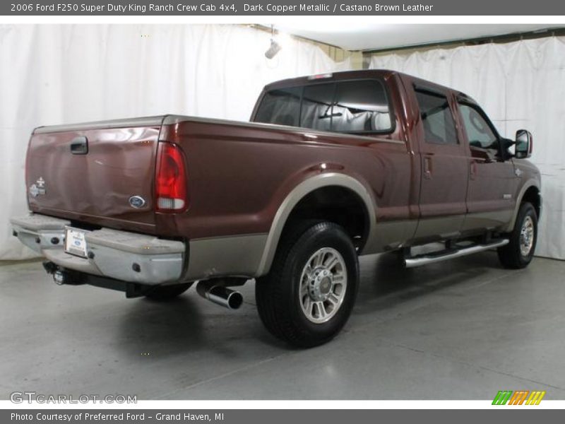 Dark Copper Metallic / Castano Brown Leather 2006 Ford F250 Super Duty King Ranch Crew Cab 4x4