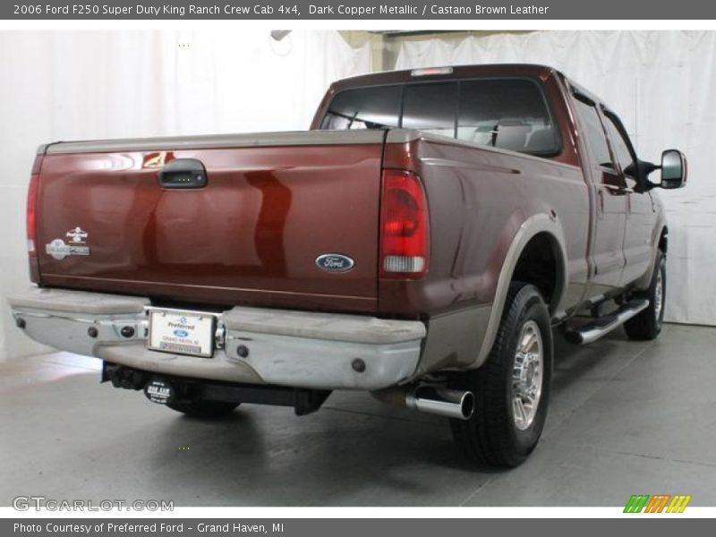 Dark Copper Metallic / Castano Brown Leather 2006 Ford F250 Super Duty King Ranch Crew Cab 4x4