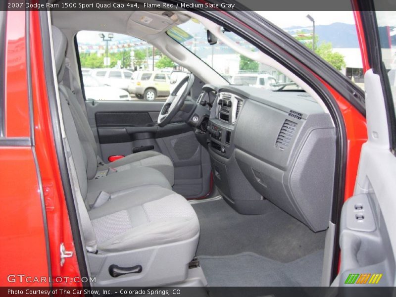 Flame Red / Medium Slate Gray 2007 Dodge Ram 1500 Sport Quad Cab 4x4