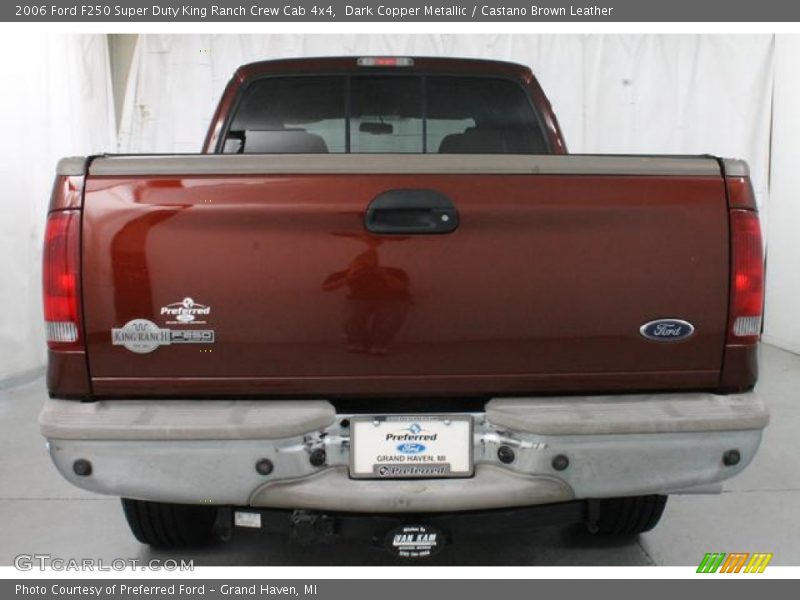 Dark Copper Metallic / Castano Brown Leather 2006 Ford F250 Super Duty King Ranch Crew Cab 4x4