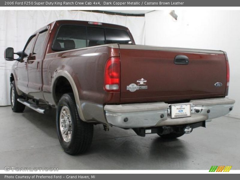 Dark Copper Metallic / Castano Brown Leather 2006 Ford F250 Super Duty King Ranch Crew Cab 4x4