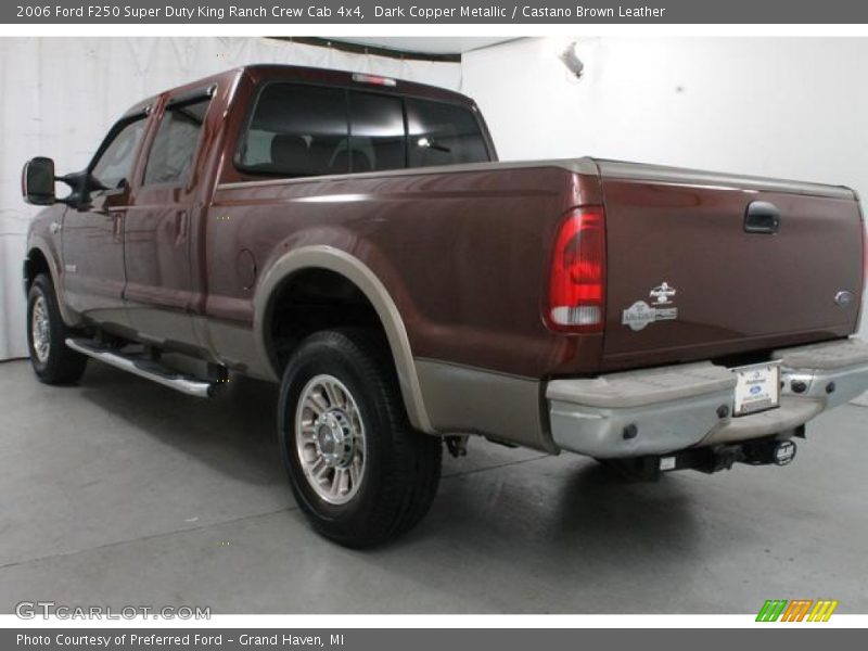 Dark Copper Metallic / Castano Brown Leather 2006 Ford F250 Super Duty King Ranch Crew Cab 4x4