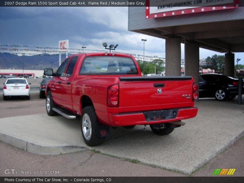Flame Red / Medium Slate Gray 2007 Dodge Ram 1500 Sport Quad Cab 4x4