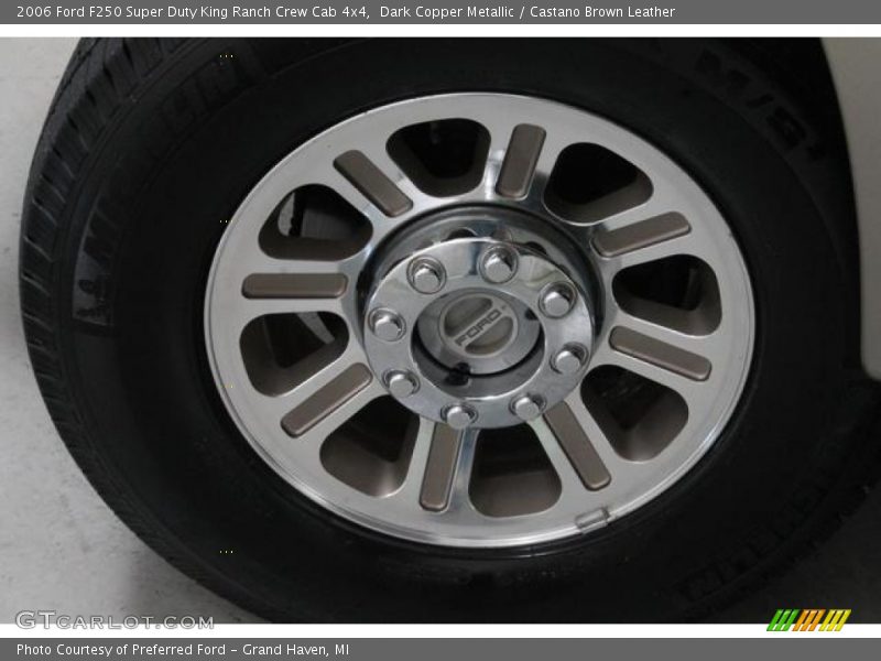 Dark Copper Metallic / Castano Brown Leather 2006 Ford F250 Super Duty King Ranch Crew Cab 4x4