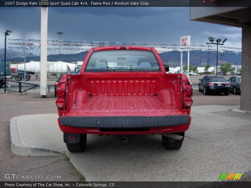 Flame Red / Medium Slate Gray 2007 Dodge Ram 1500 Sport Quad Cab 4x4