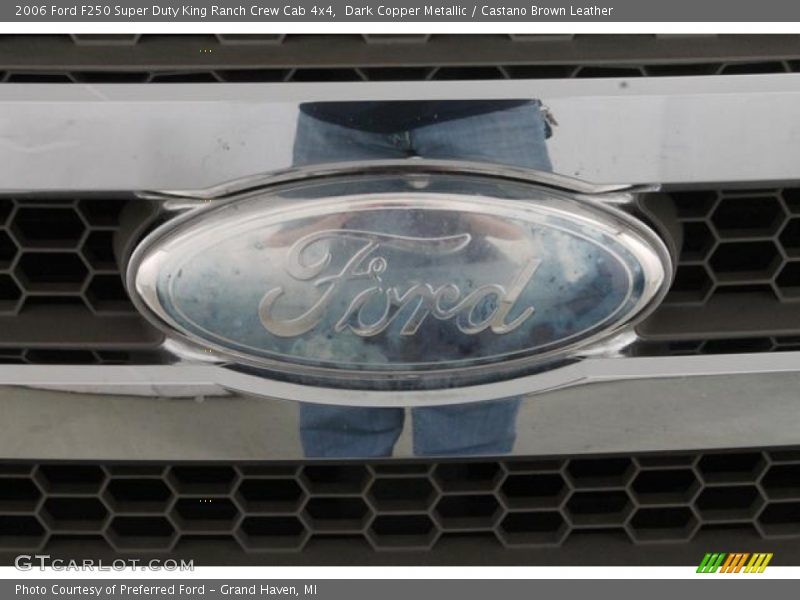 Dark Copper Metallic / Castano Brown Leather 2006 Ford F250 Super Duty King Ranch Crew Cab 4x4