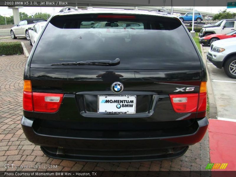 Jet Black / Black 2003 BMW X5 3.0i
