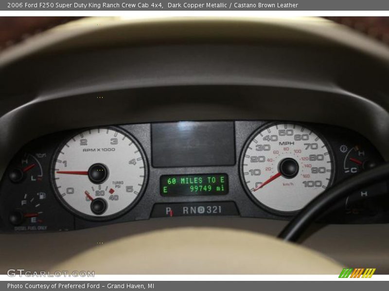 Dark Copper Metallic / Castano Brown Leather 2006 Ford F250 Super Duty King Ranch Crew Cab 4x4