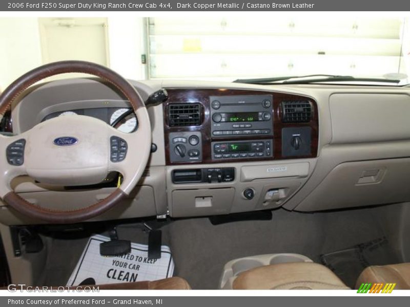 Dark Copper Metallic / Castano Brown Leather 2006 Ford F250 Super Duty King Ranch Crew Cab 4x4