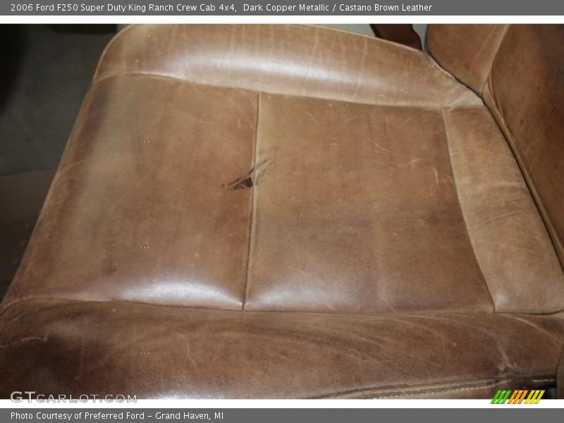 Dark Copper Metallic / Castano Brown Leather 2006 Ford F250 Super Duty King Ranch Crew Cab 4x4