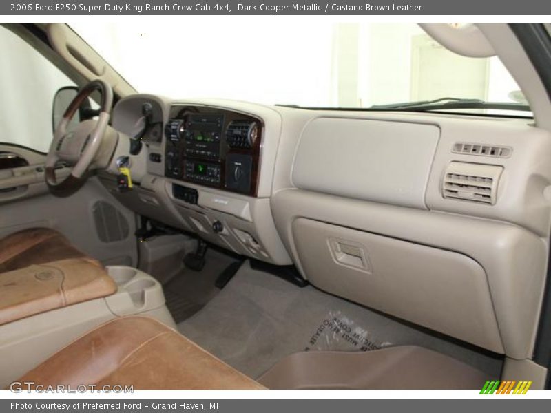 Dark Copper Metallic / Castano Brown Leather 2006 Ford F250 Super Duty King Ranch Crew Cab 4x4