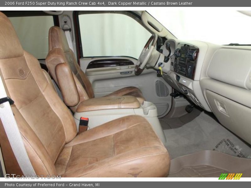 Dark Copper Metallic / Castano Brown Leather 2006 Ford F250 Super Duty King Ranch Crew Cab 4x4