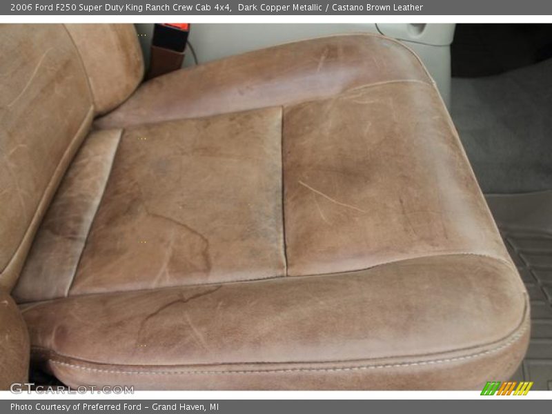 Dark Copper Metallic / Castano Brown Leather 2006 Ford F250 Super Duty King Ranch Crew Cab 4x4