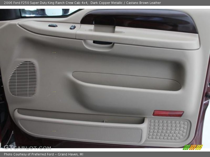 Dark Copper Metallic / Castano Brown Leather 2006 Ford F250 Super Duty King Ranch Crew Cab 4x4