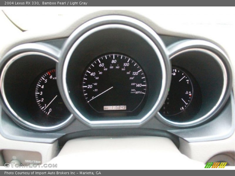 Bamboo Pearl / Light Gray 2004 Lexus RX 330