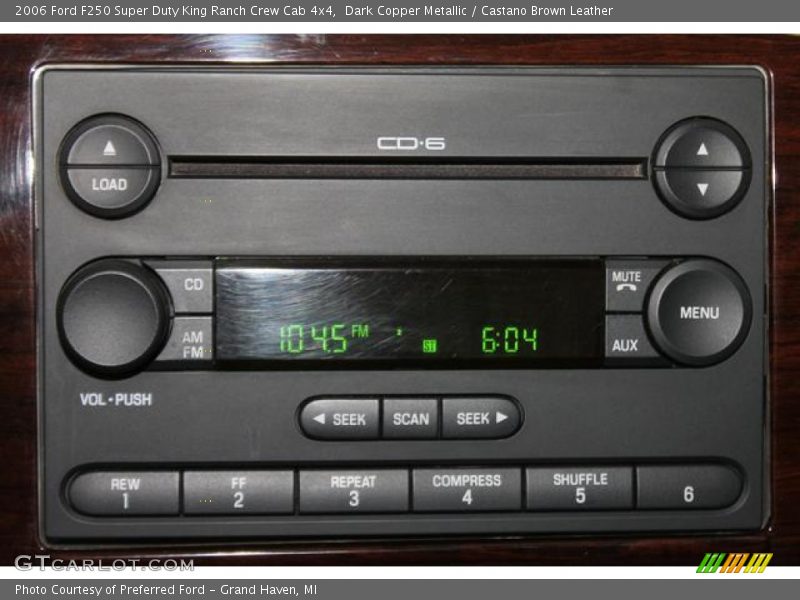 Dark Copper Metallic / Castano Brown Leather 2006 Ford F250 Super Duty King Ranch Crew Cab 4x4