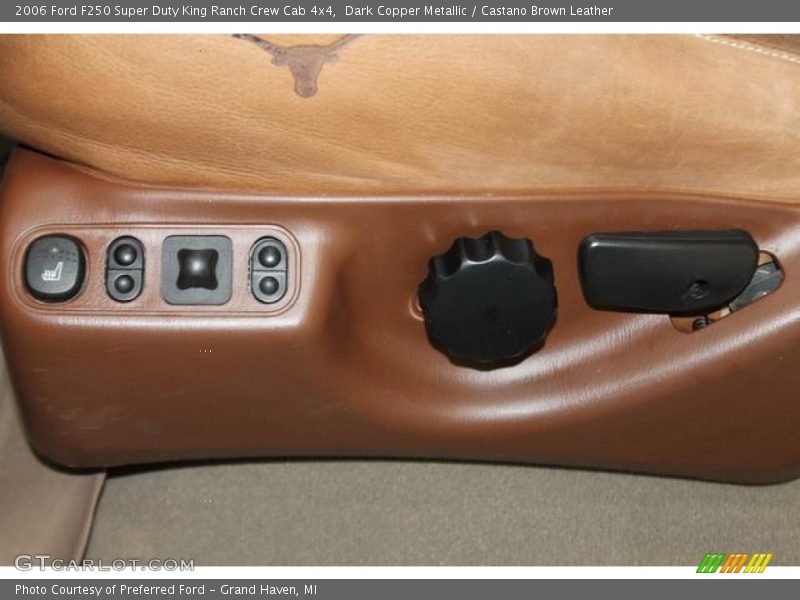 Dark Copper Metallic / Castano Brown Leather 2006 Ford F250 Super Duty King Ranch Crew Cab 4x4