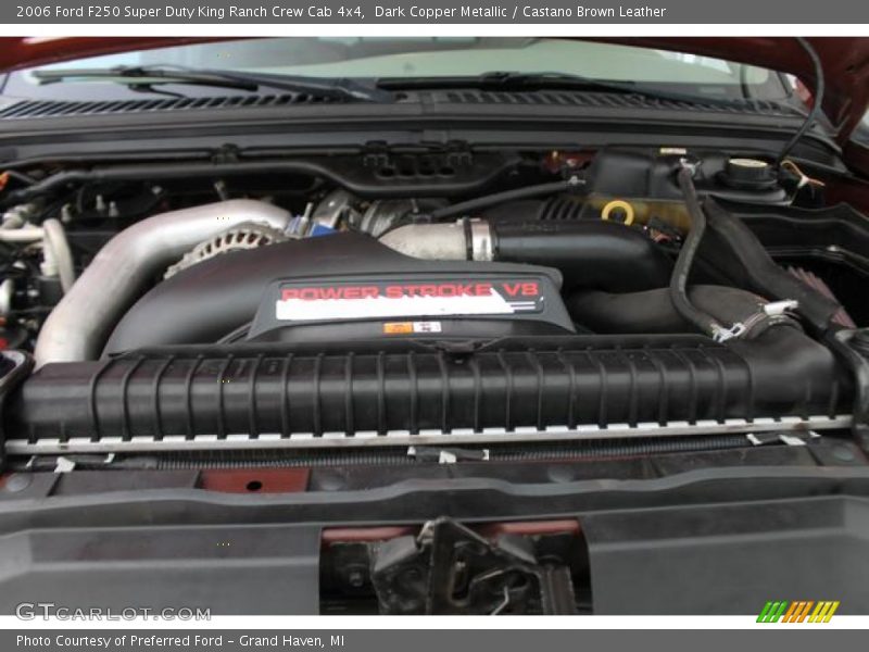 Dark Copper Metallic / Castano Brown Leather 2006 Ford F250 Super Duty King Ranch Crew Cab 4x4