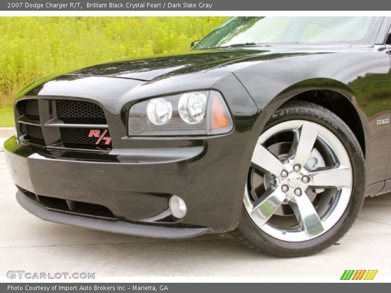 Brilliant Black Crystal Pearl / Dark Slate Gray 2007 Dodge Charger R/T