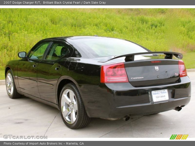 Brilliant Black Crystal Pearl / Dark Slate Gray 2007 Dodge Charger R/T