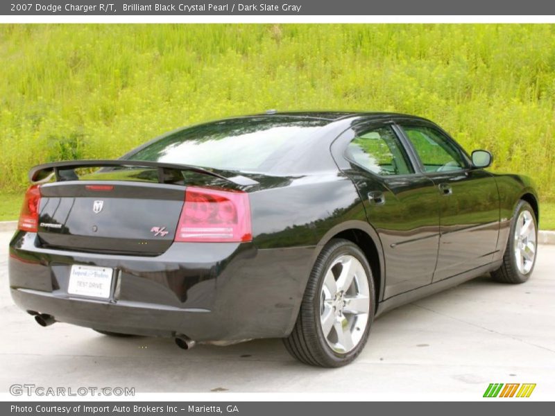 Brilliant Black Crystal Pearl / Dark Slate Gray 2007 Dodge Charger R/T