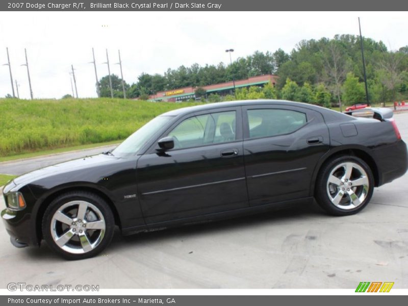 Brilliant Black Crystal Pearl / Dark Slate Gray 2007 Dodge Charger R/T