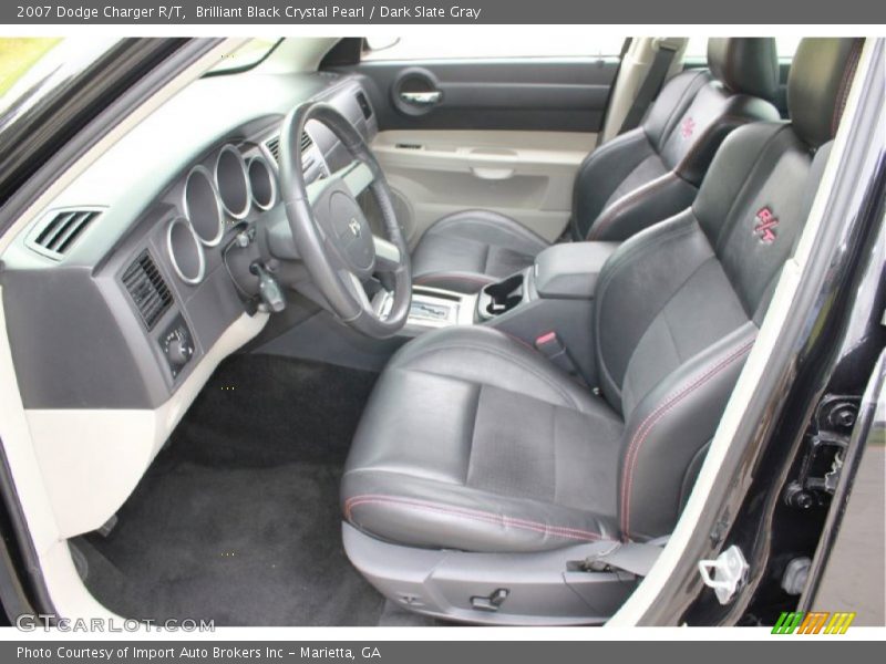Brilliant Black Crystal Pearl / Dark Slate Gray 2007 Dodge Charger R/T