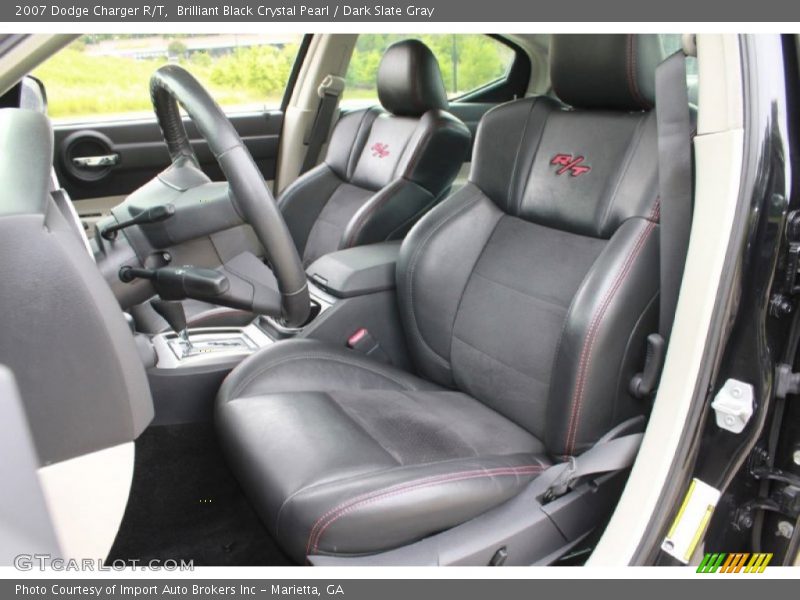 Brilliant Black Crystal Pearl / Dark Slate Gray 2007 Dodge Charger R/T