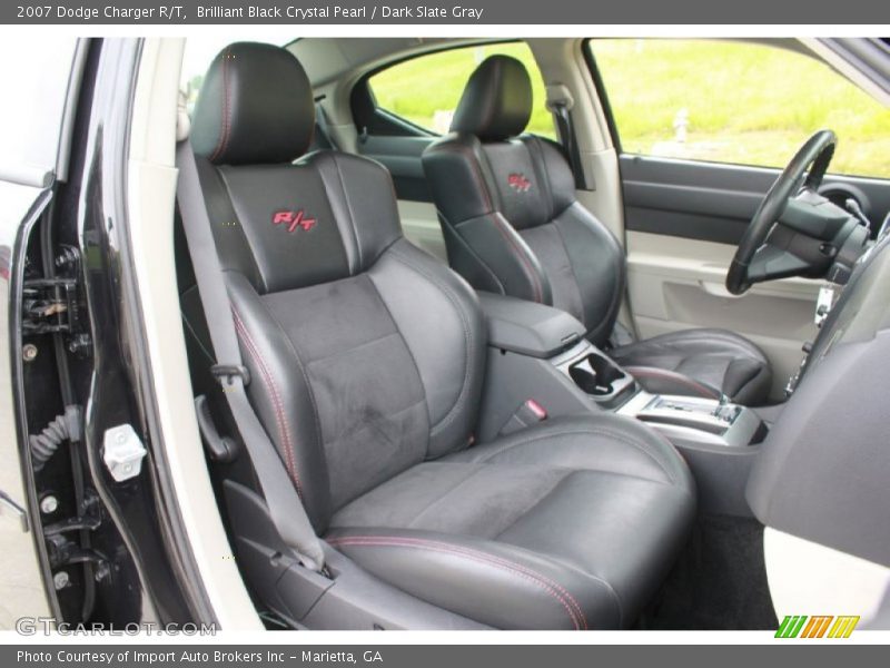 Brilliant Black Crystal Pearl / Dark Slate Gray 2007 Dodge Charger R/T