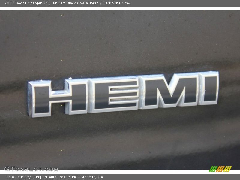 Brilliant Black Crystal Pearl / Dark Slate Gray 2007 Dodge Charger R/T