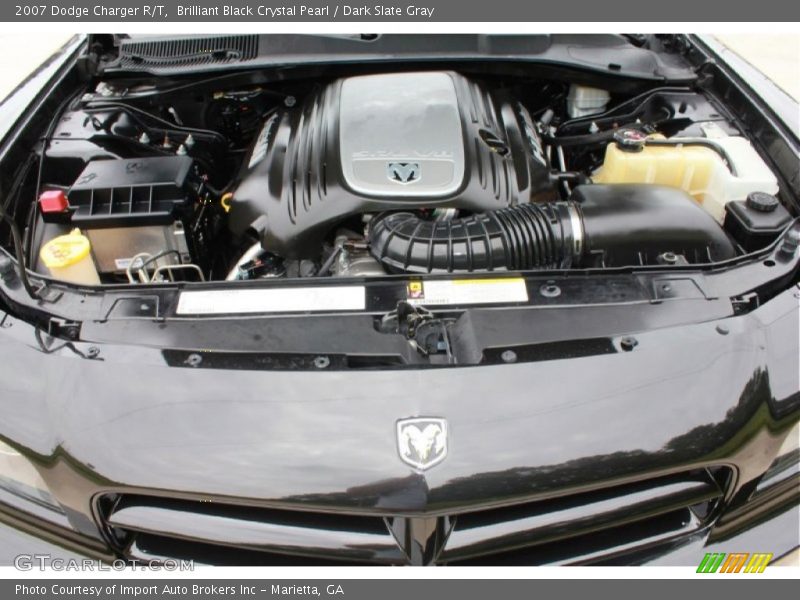 Brilliant Black Crystal Pearl / Dark Slate Gray 2007 Dodge Charger R/T