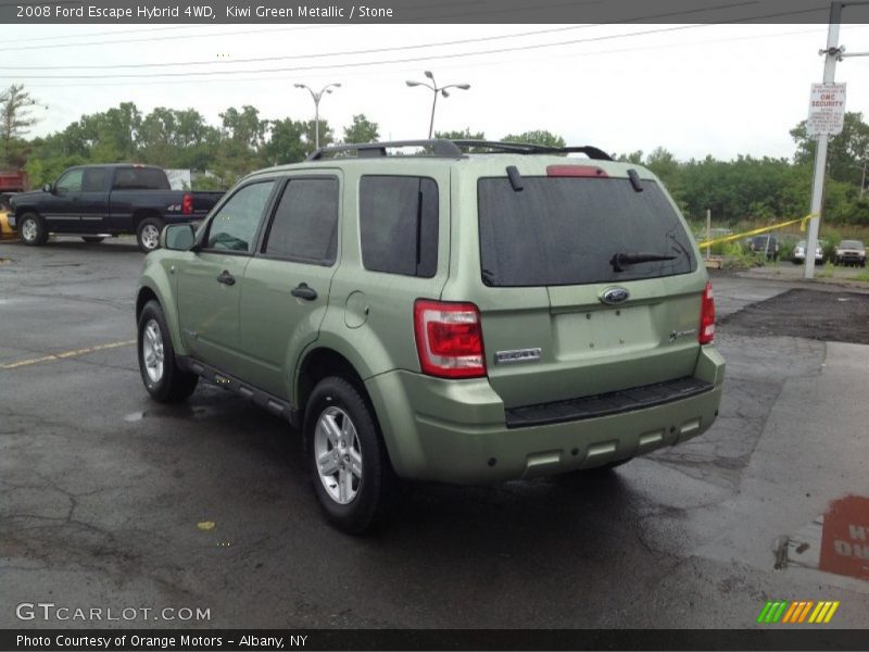 Kiwi Green Metallic / Stone 2008 Ford Escape Hybrid 4WD