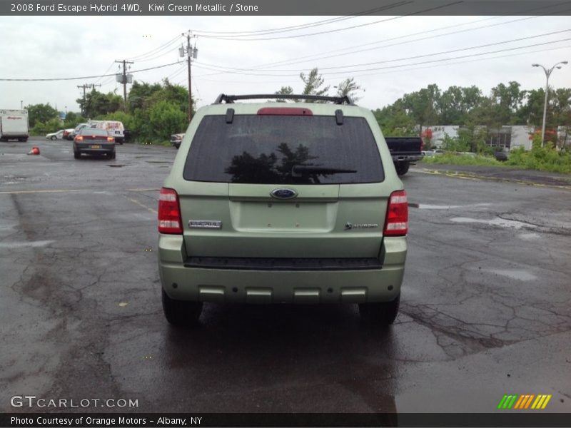 Kiwi Green Metallic / Stone 2008 Ford Escape Hybrid 4WD